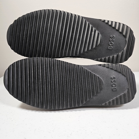 Hugo Boss Homium Slip-On Shoes Knitted Mules Comfort Flats Black Size Eur 41 NEW - Picture 9 of 13